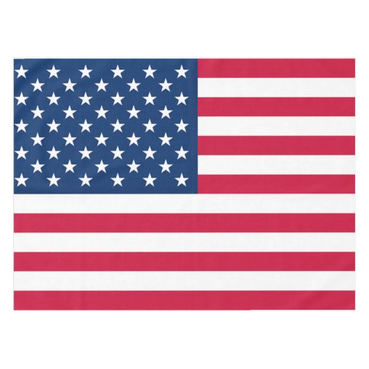 Amerikaans vlag tafellaken (Voorkant (Horizontaal))