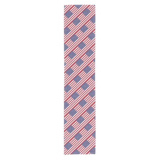 Amerikaans vlag tafellaken korte tafelloper (Voorkant)