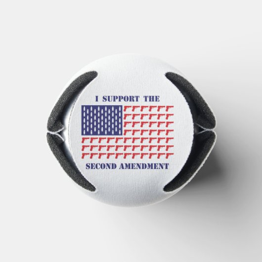 Amerikaans-vlag-van-Pistool-Pistol-2de-Wijziging Blikjeskoeler (Bodem)