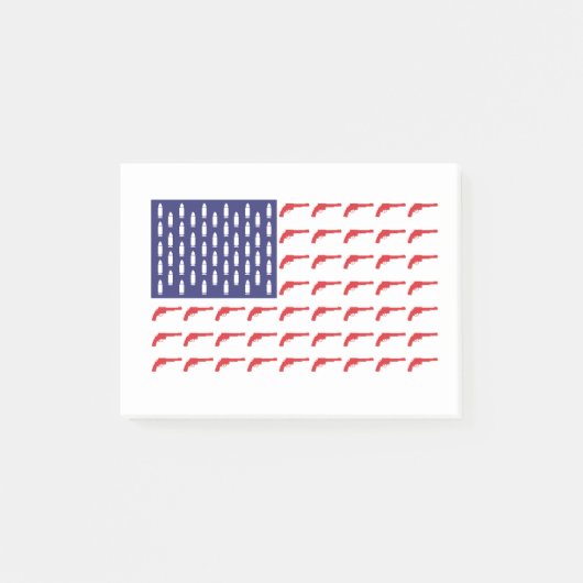 Amerikaans-vlag-van-Revolver-Pistolen Post-it® Notes (Voorkant)
