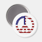 Amerikaans Vlag Vredesbord Verenigde Staten Magneet (Voorkant / Achterkant)