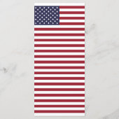 Amerikaans Vlag Weddenschap Menu (Achterkant)