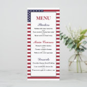 Amerikaans Vlag Weddenschap Menu (Staand voorkant)