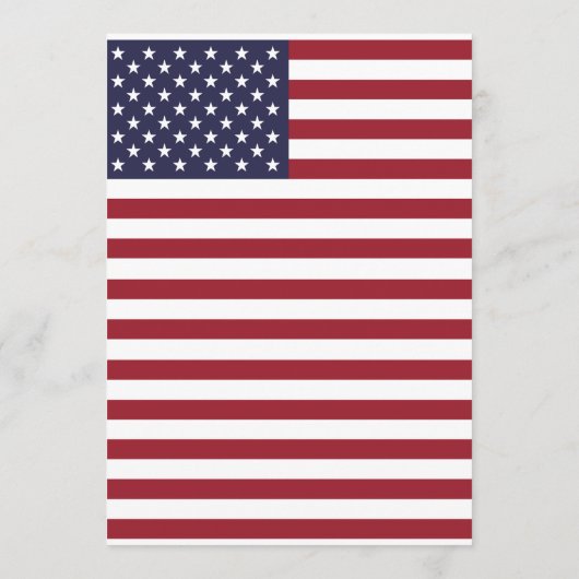 Amerikaans Vlag Weddenschap Menu (Achterkant)