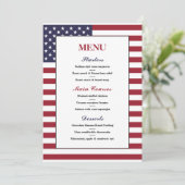 Amerikaans Vlag Weddenschap Menu (Staand voorkant)