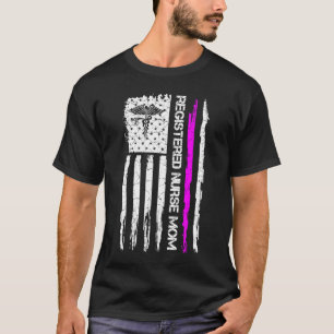 Amerikaans vlaggegebied Geregistreerde verpleegst T-shirt