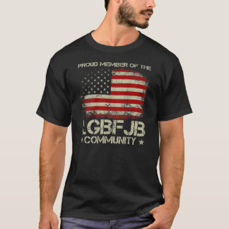 Amerikaans vlaggelid van de LGBFJB-gemeenschap T-shirt