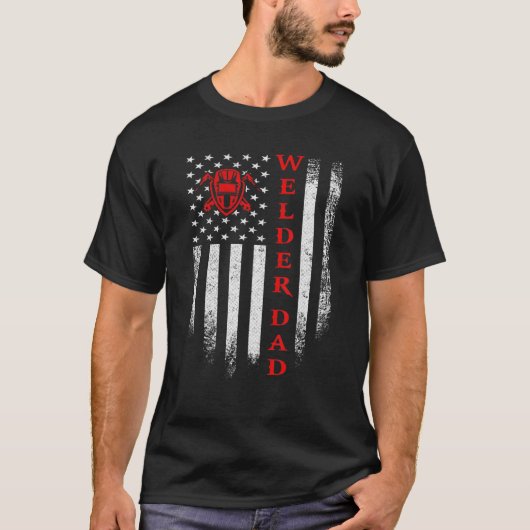 Amerikaans Vlaggellassenlassenlassen T-shirt (Voorkant)