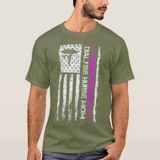 Amerikaans vlaggen- en dialysesurse weekdieren T-shirt