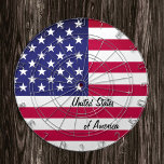 Amerikaans vlaggenbord, Verenigde Staten van Ameri Dartbord<br><div class="desc">Dartboard: Verenigde Staten van Amerika & Amerikaans dart board game - hou van mijn land,  familie - vakantiegames,  vaders dag,  patriotten / sportfan</div>