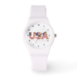 Amerikaans vlaggenhorlogepatriottisch horloge