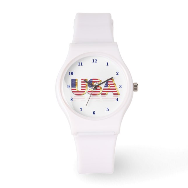 Amerikaans vlaggenhorlogepatriottisch horloge (Voorkant)