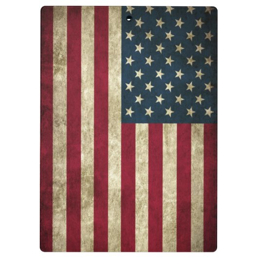 Amerikaans vlaggenklembord klembord (Achterkant)