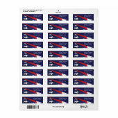 Amerikaans vlaggenlabel etiket (Full Sheet)