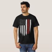 Amerikaans vlaggenmodelspoor t-shirt (Voorkant volledig)