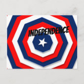 Amerikaans vlaggenontwerp briefkaart (Voorkant)