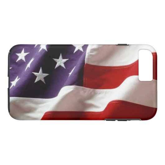 Amerikaans vlaggenontwerp Case-Mate iPhone case (Achterkant (Horizontaal))