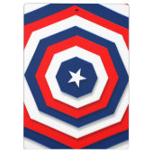 Amerikaans vlaggenontwerp klembord (Achterkant)