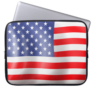 Amerikaans vlaggenontwerp laptop sleeve