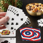 Amerikaans vlaggenontwerp pokerkaarten (Insitu)