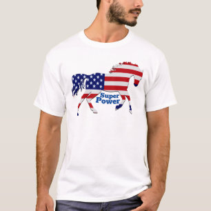Amerikaans vlaggenontwerp t-shirt