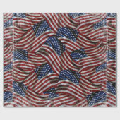 Amerikaans Vlaggenpakpapier Cadeaupapier (Vlak)