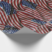 Amerikaans Vlaggenpakpapier Cadeaupapier (Hoek)