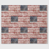 Amerikaans Vlaggenpakpapier Cadeaupapier (Vlak)