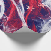 Amerikaans Vlaggenpakpapier Cadeaupapier (Hoek)