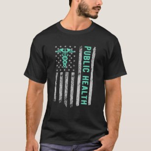 Amerikaans Vlaggenplatform voor Volksgezondheid T-shirt