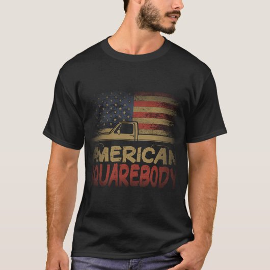 Amerikaans Vlaggenplein - Amerikaans Vierkantje Tr T-shirt (Voorkant)