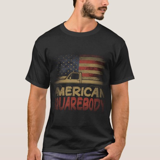 Amerikaans Vlaggenplein - Amerikaans Vierkantje Tr T-shirt (Voorkant)