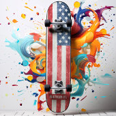 Amerikaans vlaggenschip persoonlijk skateboard