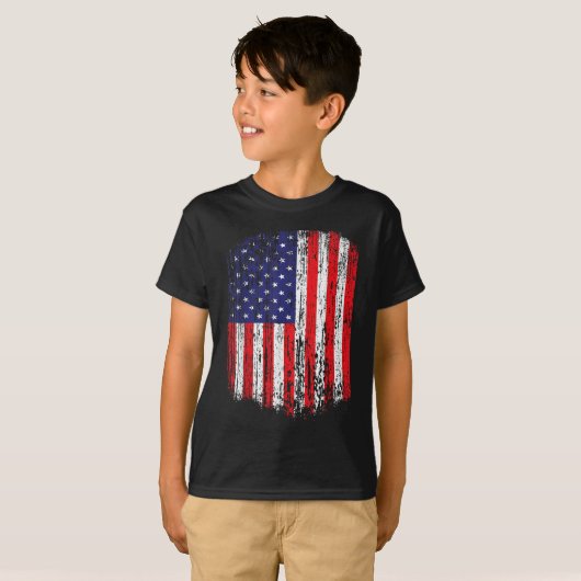 Amerikaans vlaggenschip t-shirt (Voorkant volledig)