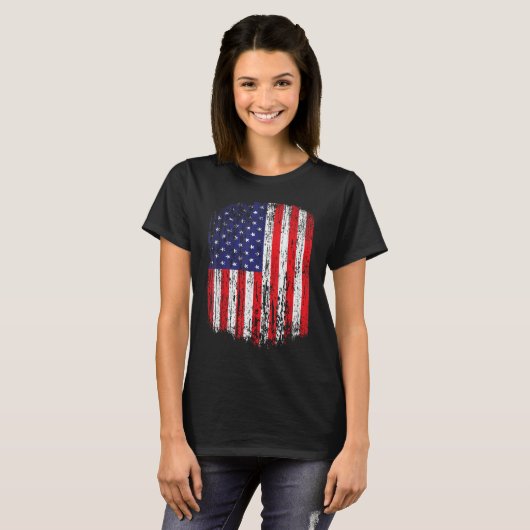Amerikaans vlaggenschip t-shirt (Voorkant volledig)