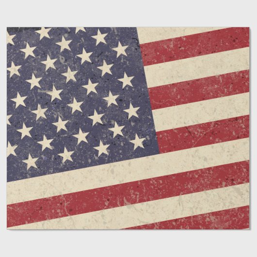  Amerikaans vlaggenstaateffect Cadeaupapier (Vlak)