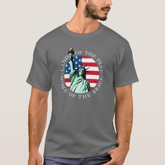 Amerikaans Vlaggenstaatvrij T-shirt (Voorkant)
