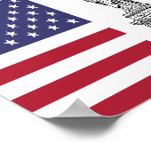 Amerikaans Vlaggenstandbeeld van het Poster van Vr (Hoek)