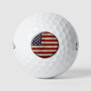 Amerikaans vlaggenverstelbaar ontwerp golfballen