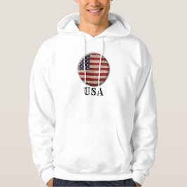 Amerikaans vlaggenverstelbaar ontwerp hoodie