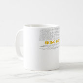 Amerikaans vlaggeschip dat mam skiing Skier Koffiemok (Voorkant links)
