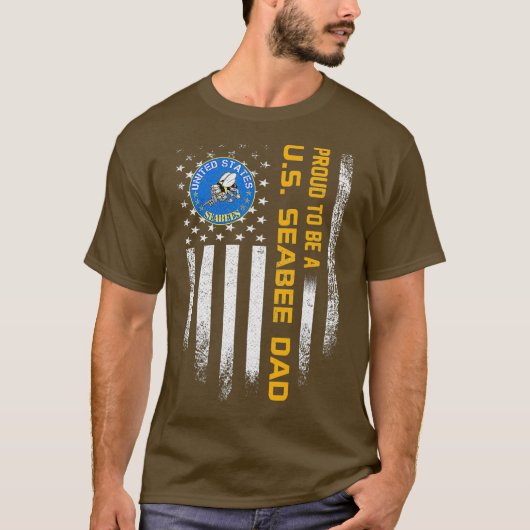  Amerikaans vlaggetje is een zeebeest T-shirt (Voorkant)