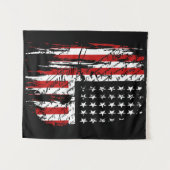  Amerikaans vlaggetouw Wandkleed (Voorkant (horizontaal))
