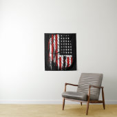  Amerikaans vlaggetouw Wandkleed (In situ)