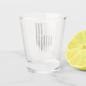  Amerikaans vlagglas Shot Glas (Achterkant)