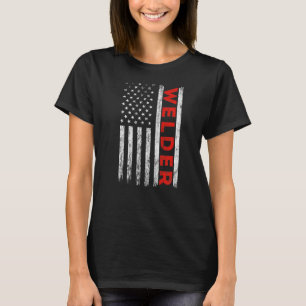 Amerikaans vlaglasslassenlasser - patriottisch vie t-shirt