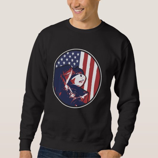 Amerikaans vlagontwerp Patriottisch VS lasser Trui (Voorkant)