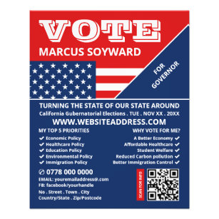 Amerikaans vlagontwerp, politieke campagneadverten flyer