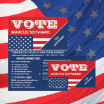 Amerikaans vlagontwerp, politieke campagneadverten flyer<br><div class="desc">American Flag Design,  politieke campagnevoerder Adverteren door The Visitekaartje Store.</div>