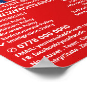 Amerikaans vlagontwerp, politieke campagneadverten poster (Hoek)